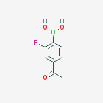 Structure of 4-ACETYL-2-FLUOROPHENYLBORONIC ACID