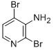Structure of 2,4-DIBROMO-3-AMINOPYRIDINE