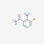 2-amino-3-bromo-n-methylbenzamide结构式