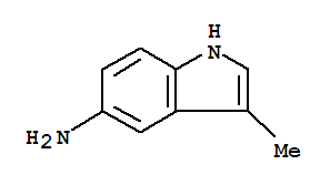 1H-INDOL-5-AMINE,3-METHYL-结构式