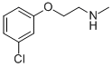 2-(3-氯苯氧基)-N-甲基乙胺结构式