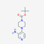 Structure of tert-butyl 4-(3-amino-4-pyridinyl)-1-piperazinecarboxylate