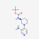 Structure of N-[(3S)-1-(3-amino-4-pyridinyl)-3-piperidinyl]Carbamic acid 1,1-dimethylethyl ester