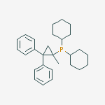 Structure of Dicyclohexyl(2,2-diphenyl-1-methylcyclopropyl)phosphine Cy-cBRIDP