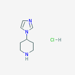 Structure of 4-(1H-imidazol-1-yl)piperidine hydrochloride