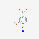Structure of Benzoic acid, 4-cyano-3-Methoxy-