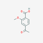 4-acetyl-2-methoxybenzoic acid结构式