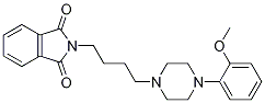 1H-Isoindole-1,3(2H)-dione,2-[4-[4-(2-methoxyphenyl)-1-piperazinyl]butyl]-结构式