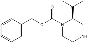 (2S)-2-(1-甲基乙基)-1-哌嗪甲酸苯甲酯结构式
