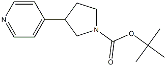 Structure of tert-butyl 3-pyridin-4-ylpyrrolidine-1-carboxylate