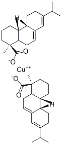 Structure of [1R-(1alpha,4abeta,4balpha,10aalpha)]-1,2,3,4,4a,4b,5,6,10,10a-decahydro-1,4a-dimethyl-7-(isopropyl)phenanthrene-1-carboxylic acid, copper salt