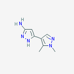 Structure of 5-(1,5-dimethylpyrazol-4-yl)-1h-pyrazol-3-amine