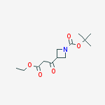 tert-butyl 3-(3-ethoxy-3-oxopropanoyl)azetidine-1-carboxylate结构式