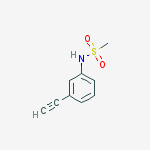 Structure of Methanesulfonamide, N-(3-ethynylphenyl)-