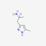Structure of 1-METHYL-2-(5-METHYL-1H-PYRAZOL-3-YL)-ETHYLAMINE