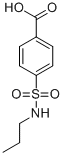 Structure of 4-[(propylamino)sulfonyl]benzoic acid