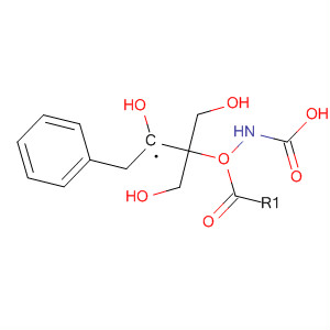 Chemical structure of Carbamic acid, [2-hydroxy-1,1-bis(hydroxymethyl)ethyl]-, phenylmethylester