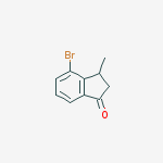 1H-Inden-1-one, 4-bromo-2,3-dihydro-3-methyl-结构式
