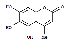 2H-1-Benzopyran-2-one,5,6,7-trihydroxy-4-methyl-结构式