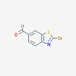 Structure of 2-bromo-1,3-benzothiazole-6-carbaldehyde