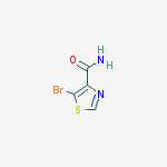 Structure of 5-bromo-1,3-thiazole-4-carboxamide