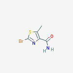 Structure of 2-bromo-5-methylthiazole-4-carboxamide