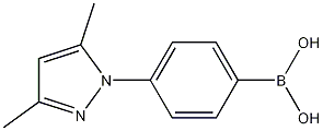 [4-(3,5-dimethyl-1H-pyrazol-1-yl)phenyl]boronic acid结构式
