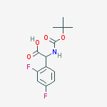 Structure of TERT-BUTOXYCARBONYLAMINO-(2,4-DIFLUORO-PHENYL)-ACETIC ACID