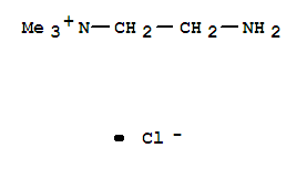 Structure of Ethanaminium,2-amino-N,N,N-trimethyl-, chloride (1:1)