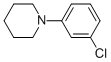 1-(3-CHLOROPHENYL)PIPERIDINE结构式