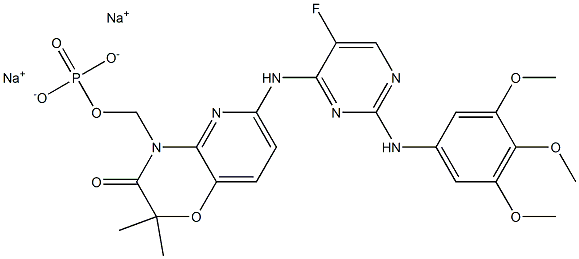 Structure of R788(Fostamatinib disodium)