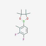Structure of 2-(3,4-difluoro-2-methylphenyl)-4,4,5,5-tetramethyl-1,3,2-dioxaborolane