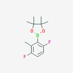 2,5-DIFLUORO-6-METHYLPHENYL BORONIC ACID PINACOL ESTER结构式