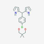 Structure of 5-(4-(5,5-dimethyl-1,3,2-dioxaborinane)phenyl) dipyrromethane  (under argon)