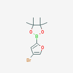 Structure of 2-(4-BROMOFURAN-2-YL)-4,4,5,5-TETRAMETHYL-1,3,2-DIOXABOROLANE