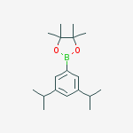 2-(3,5-DIISOPROPYLPHENYL)-4,4,5,5-TETRAMETHYL-1,3,2-DIOXABOROLANE结构式