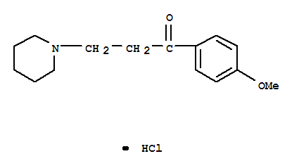 1-(4-Methoxyphenyl)-3-(piperidin-1-yl)propan-1-one结构式