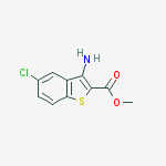 Structure of Methyl 3-amino-5-chloro-1-benzothiophene-2-carboxylate