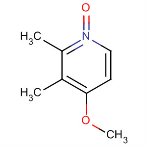 Structure of Pyridine, 4-methoxy-2,3-dimethyl-, 1-oxide