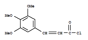 (2E)-3-(3,4,5-Trimethoxyphenyl)acryloyl chloride结构式