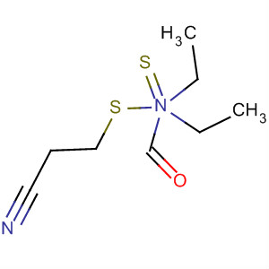Carbamodithioic acid, diethyl-, 2-cyanoethyl ester结构式