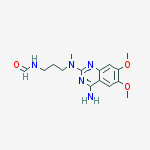 Structure of N-(4-AMINO-6,7-DIMETHOXYQUINAZOL-2-YL)-N-METHYLPROPYLENEDIAMINE FORMAMIDE HYDROCHLORIDE
