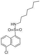 Structure of N-(N-HEPTYL)-5-CHLORO-1-NAPHTHALENESULFONAMIDE