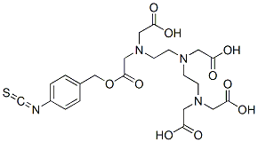 Structure of 1-(4-isothiocyanatobenzyl)diethylenetriaminepentaacetic acid