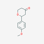 Structure of 2-(4-Methoxyphenyl)dihydro-2H-pyran-4(3H)-one
