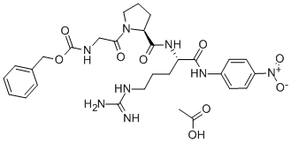 Structure of N-CBZ-GLY-PRO-ARG P-NITRO-ANILIDE ACETATE SALT