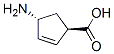 (1R,4R)-4-氨基-2-环戊烯-1-羧酸结构式
