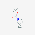 Structure of 5-Azaspiro[2.4]heptane-5-carboxylic acid, 1,1-dimethylethyl ester