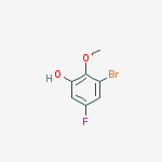 3-Bromo-5-fluoro-2-methoxyphenol 95+%结构式