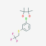 Structure of 4,4,5,5-TETRAMETHYL-2-(3-(2,2,2-TRIFLUOROETHYLTHIO)PHENYL)-1,3,2-DIOXABOROLANE, 95%